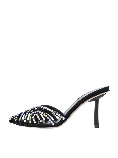 Mules in raso e strass LE SILLA | SANDALO AFRODITE SATINWONDER